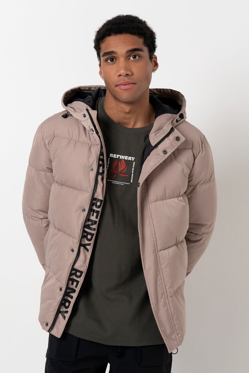 Puffer Jacket _ 157850 _ Taupe