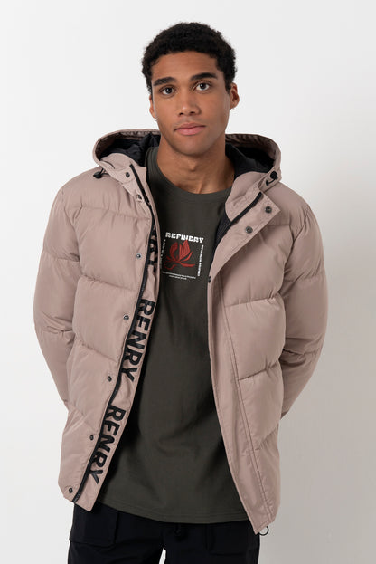 Puffer Jacket _ 157850 _ Taupe
