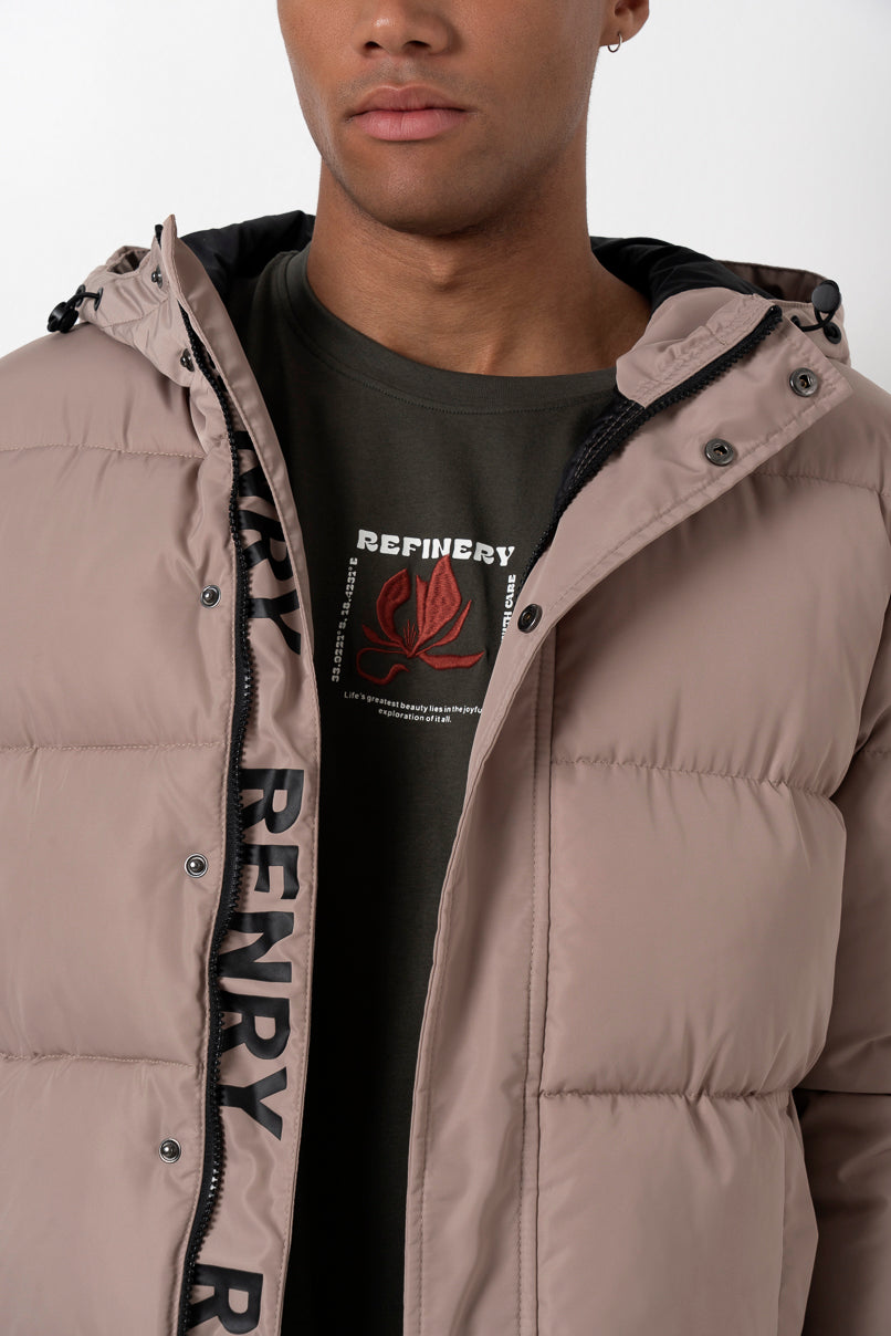 Puffer Jacket _ 157850 _ Taupe