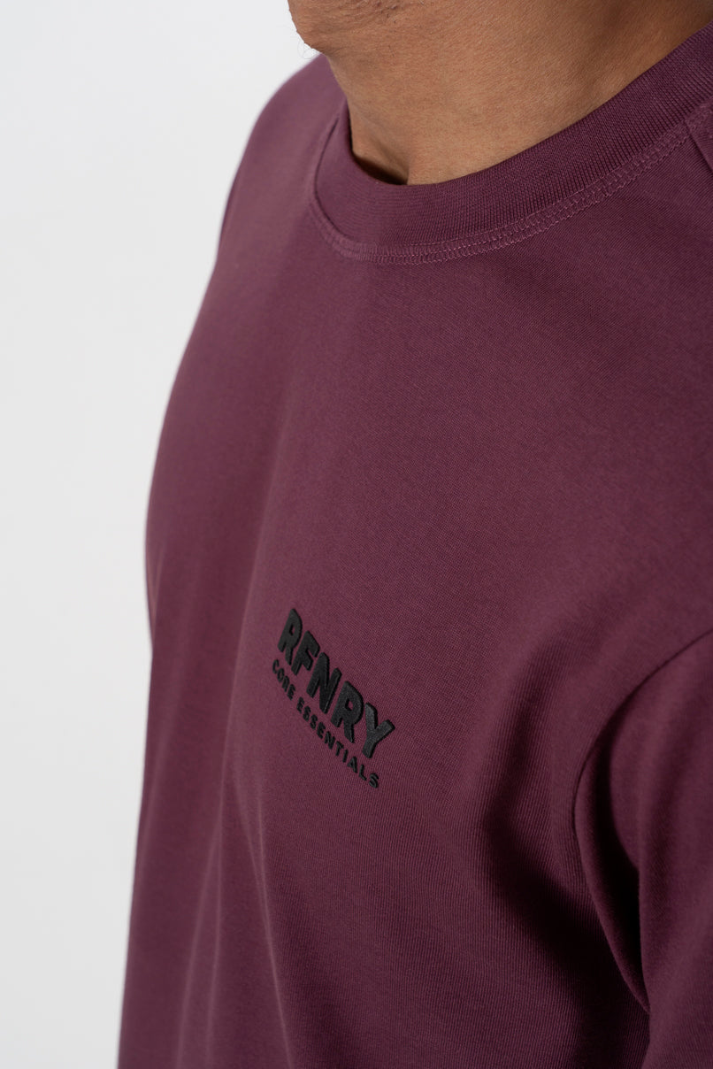 Branded Long Sleeve T-Shirt _ 157008 _ Wine