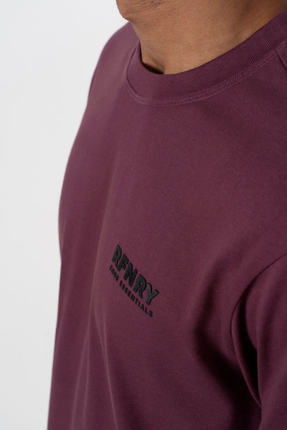 Branded Long Sleeve T-Shirt _ 157008 _ Wine