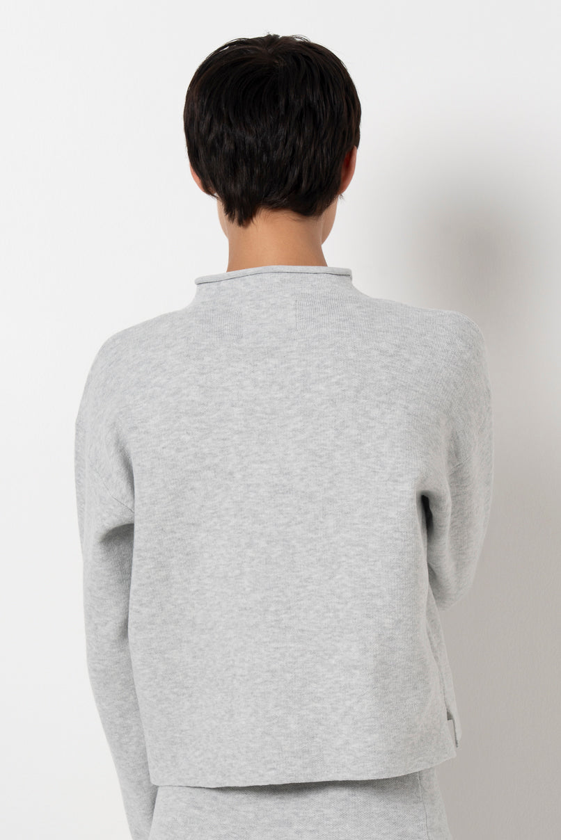 Hi-Neck Jumper _ 157543 _ Grey