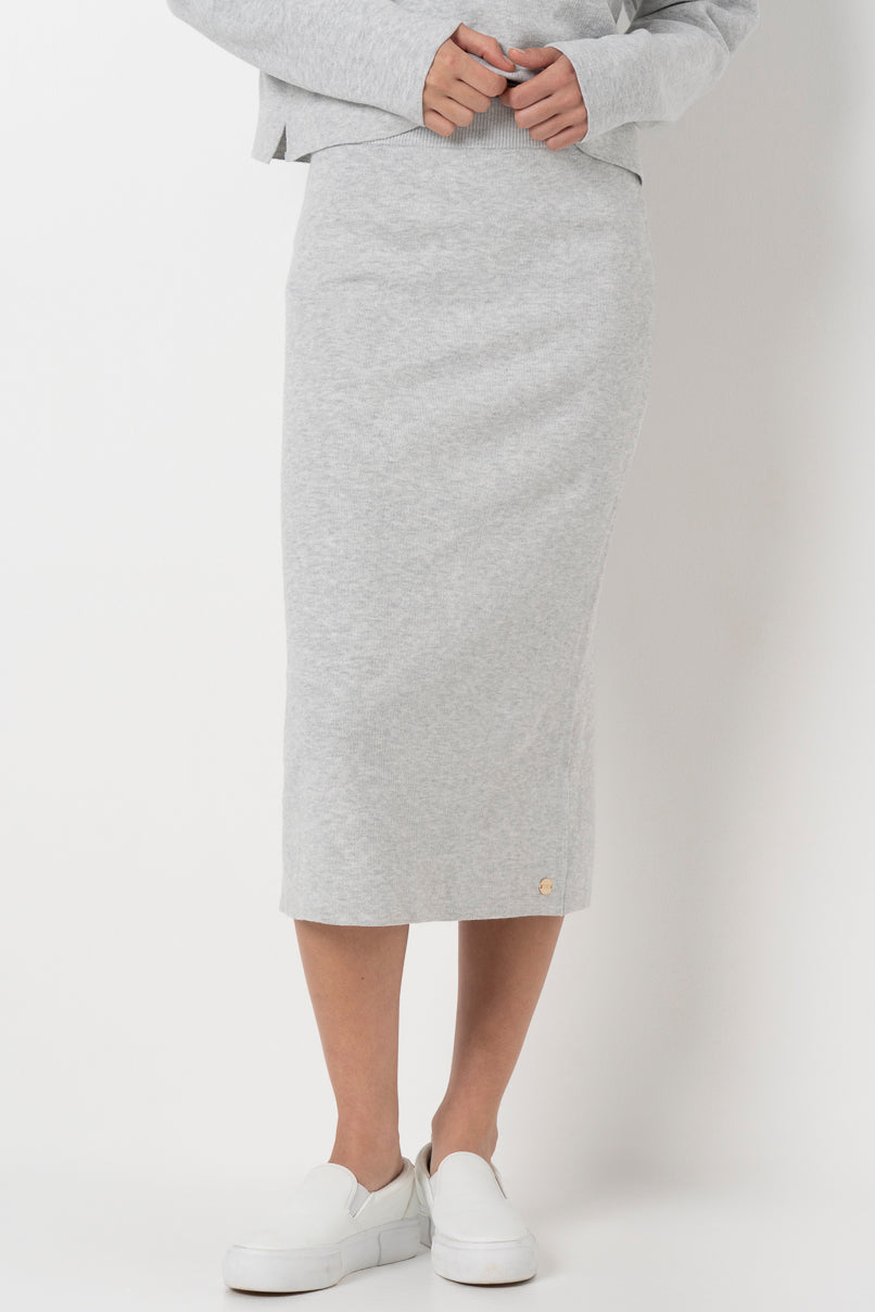 Column Skirt _ 157603 _ Grey Mel