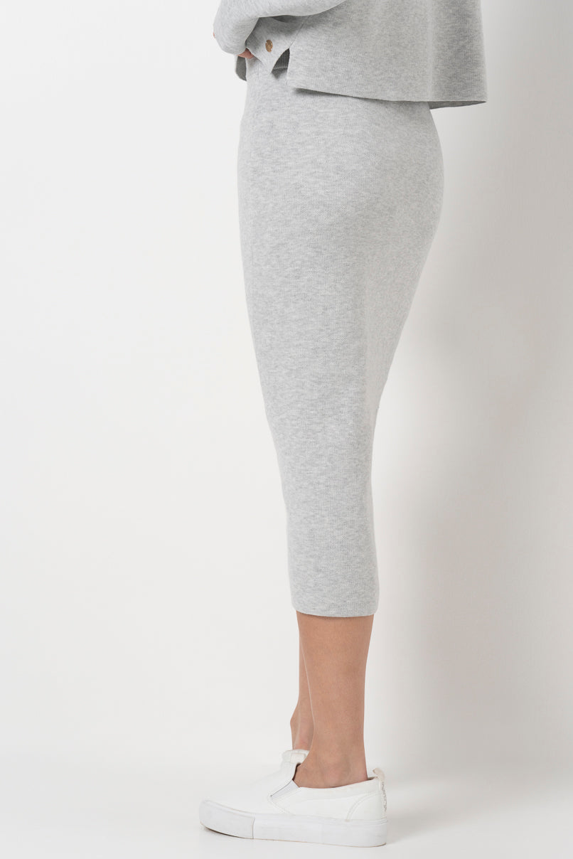 Column Skirt _ 157603 _ Grey Mel