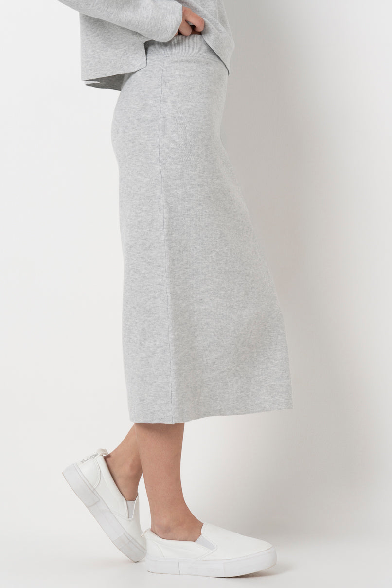 Column Skirt _ 157603 _ Grey Mel