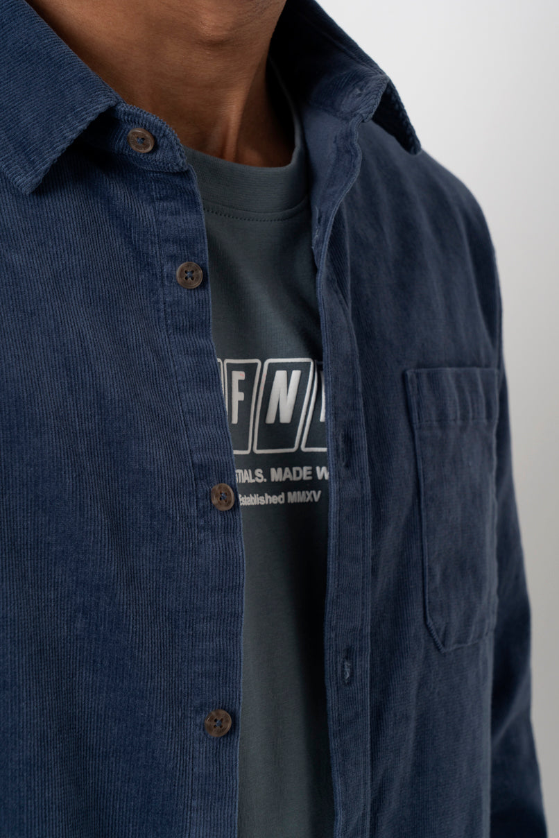 Corduroy Shirt _ 157661 _ Indigo