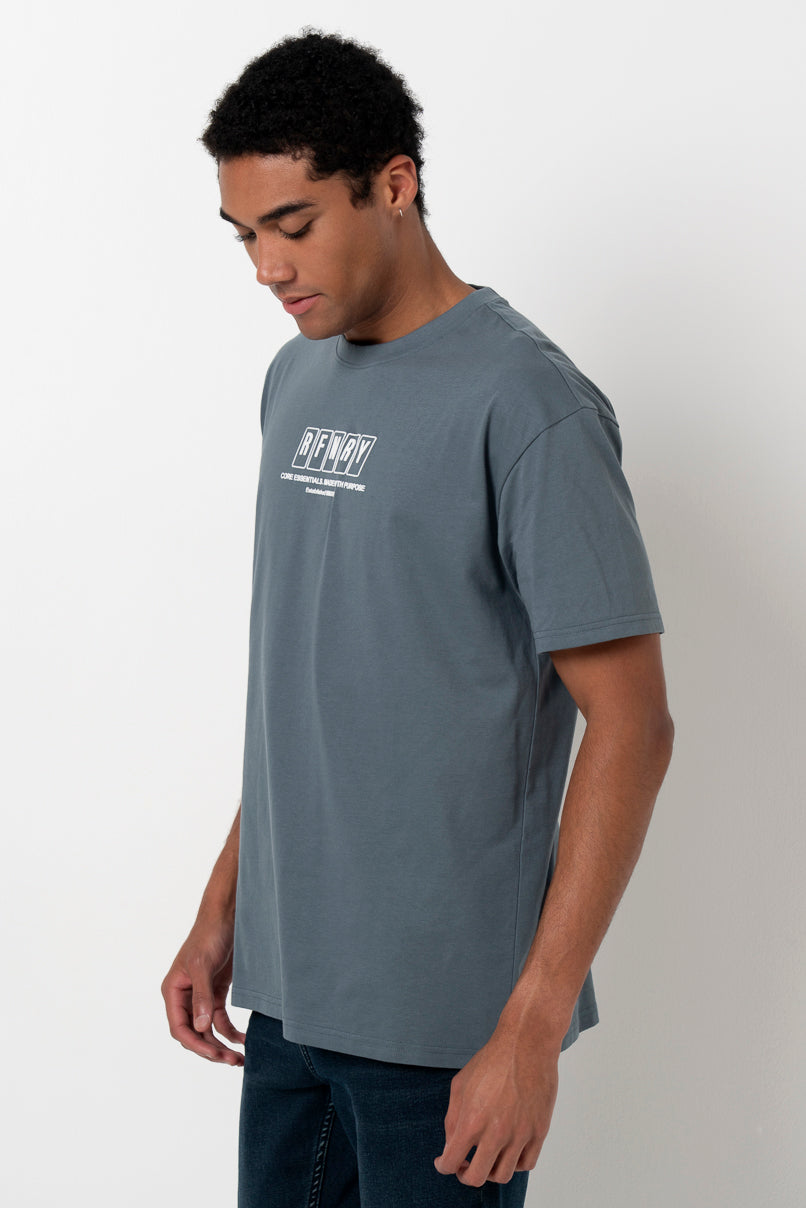 Statement T-Shirt _ 157650 _ Petrol