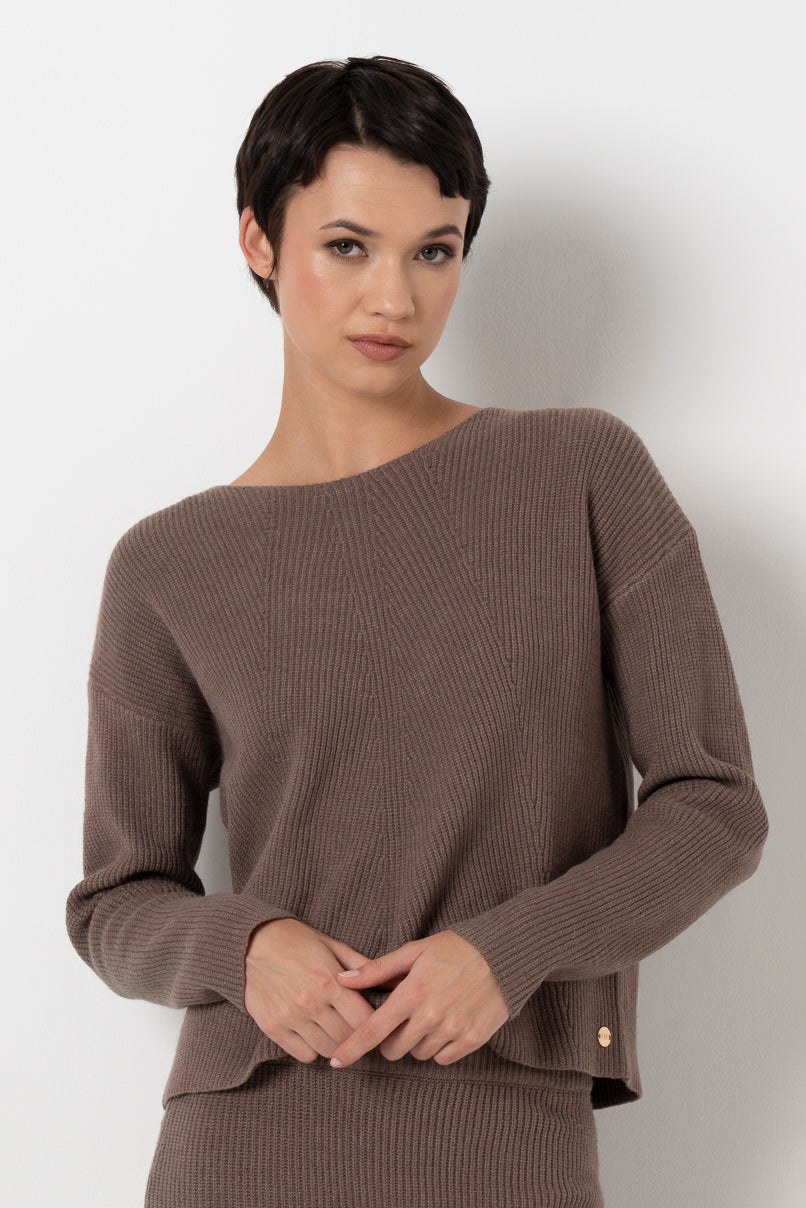 Ribbed Jumper _ 157548 _ Brown