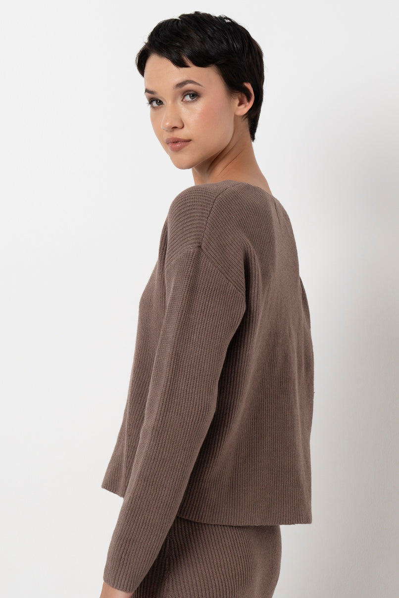 Ribbed Jumper _ 157548 _ Brown
