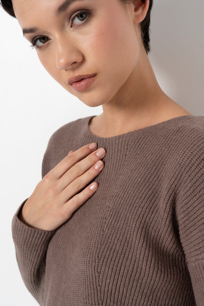 Ribbed Jumper _ 157548 _ Brown