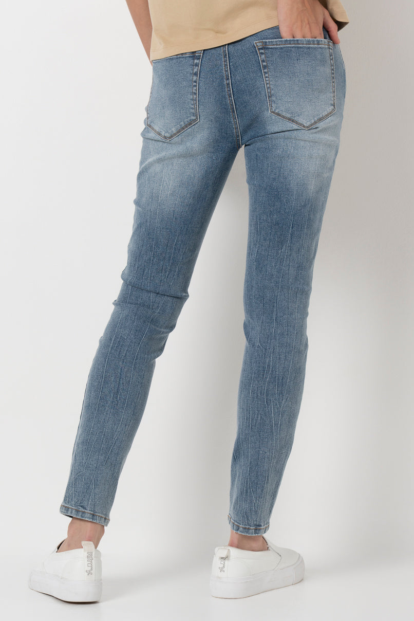 Rf12 Mid Rise Skinny Jeans _ 156881 _ Mid Wash