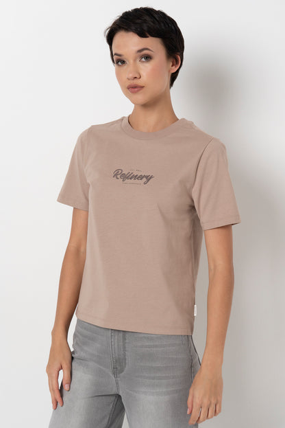 Slim Fit T-Shirt _ 157814 _ Stone