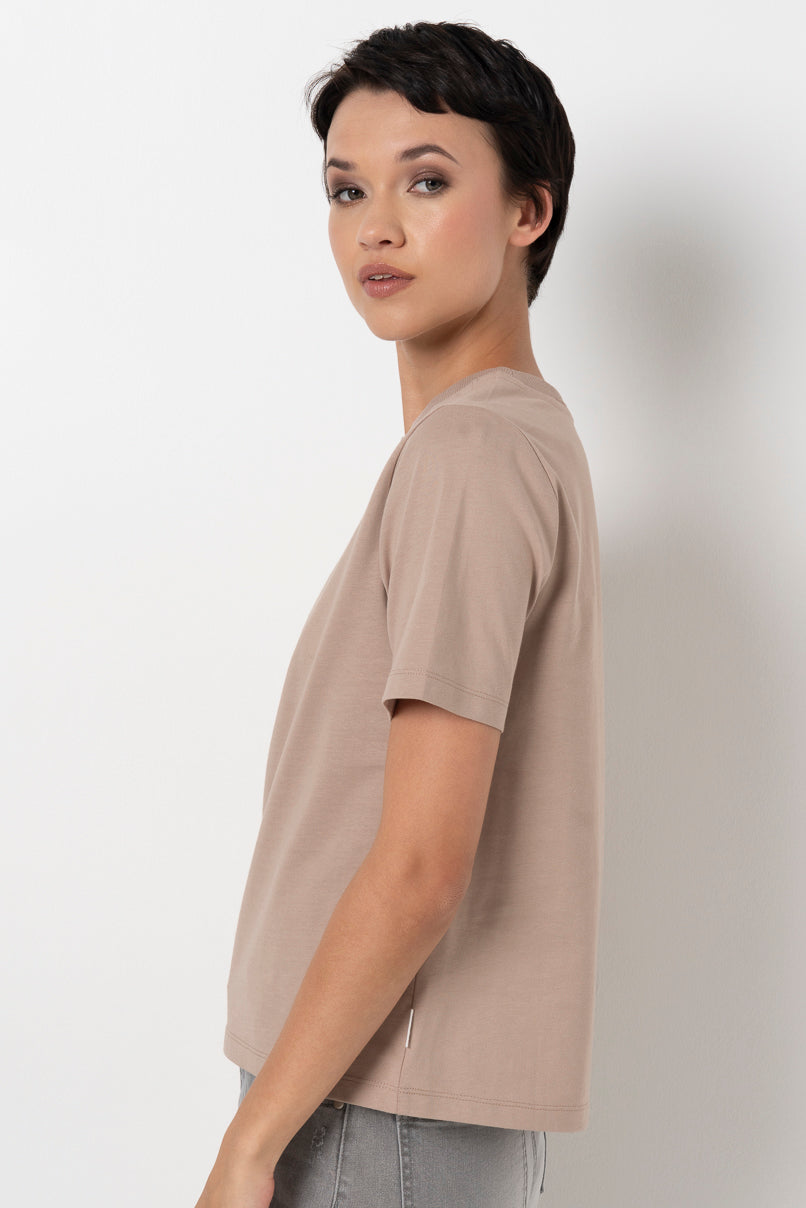 Slim Fit T-Shirt _ 157814 _ Stone