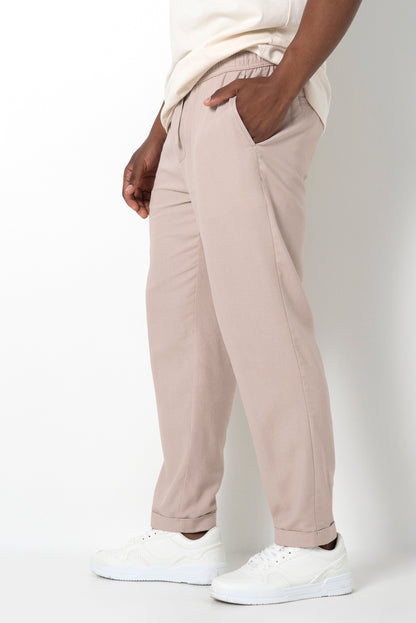 Ironed Seam Pants _ 162124 _ Mushroom