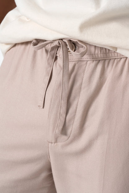 Ironed Seam Pants _ 162124 _ Mushroom