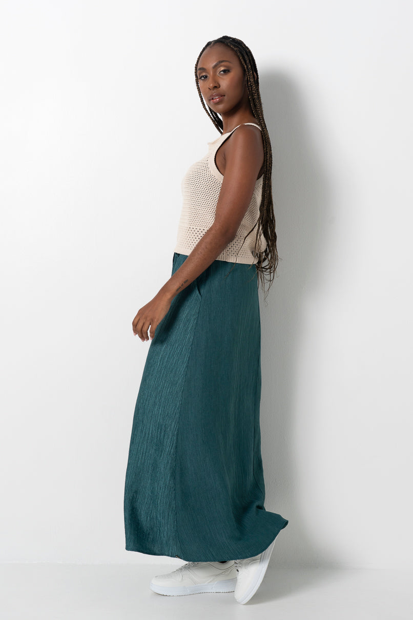 Flare Skirt _ 161596 _ Green