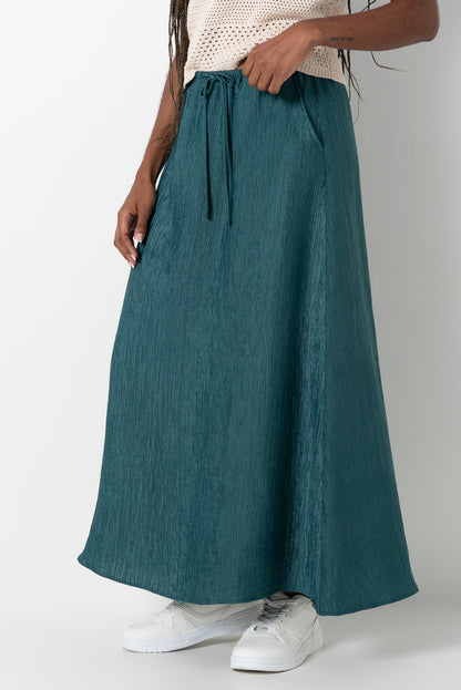 Flare Skirt _ 161596 _ Green