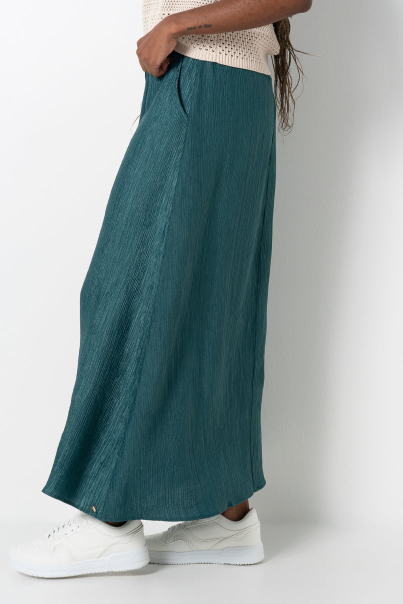 Flare Skirt _ 161596 _ Green