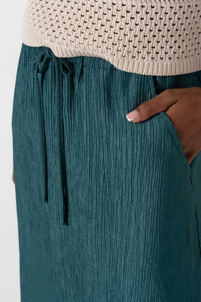 Flare Skirt _ 161596 _ Green