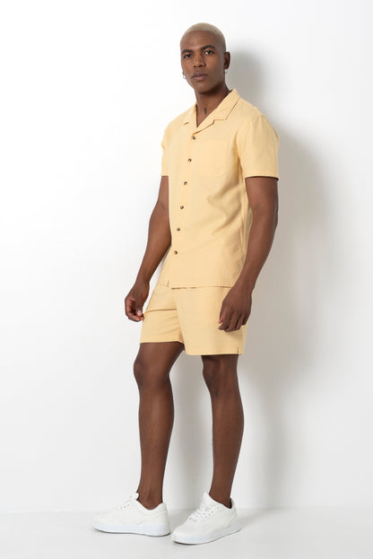 Pull On Shorts _ 161143 _ Ochre