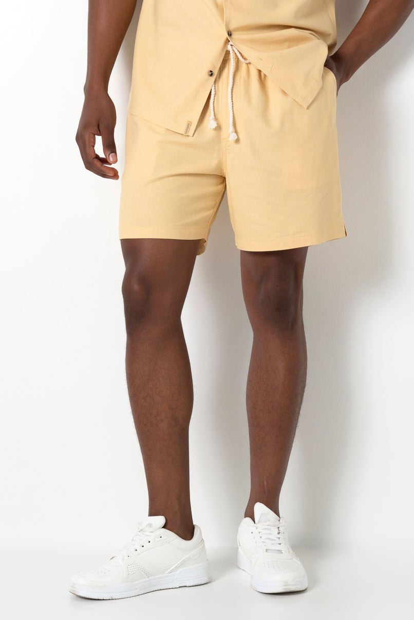 Pull On Shorts _ 161143 _ Ochre