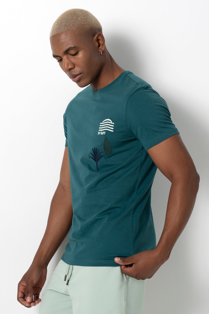 Statement T-Shirt _ 161147 _ Emerald