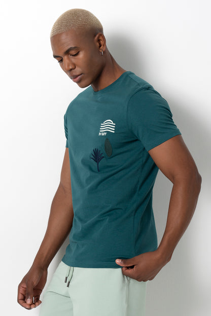 Statement T-Shirt _ 161147 _ Emerald