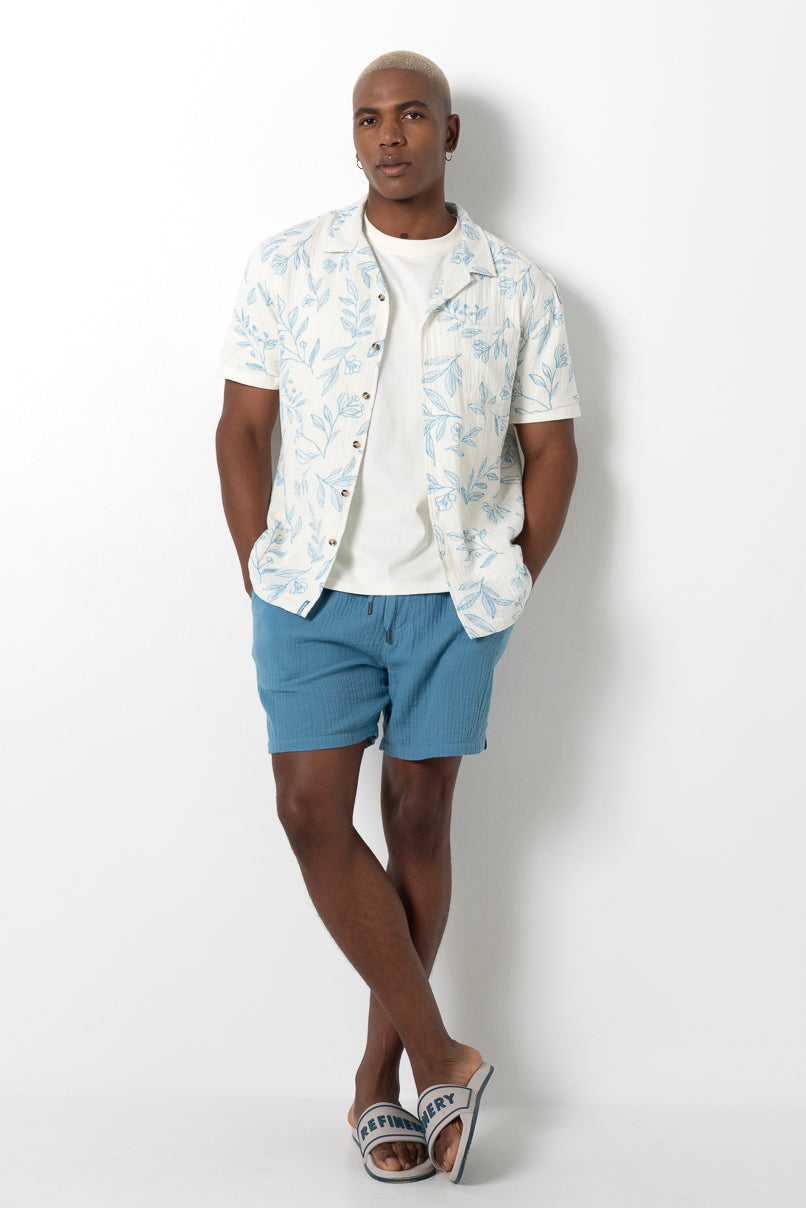 Double Cloth Shirt _ 161137 _ Off White