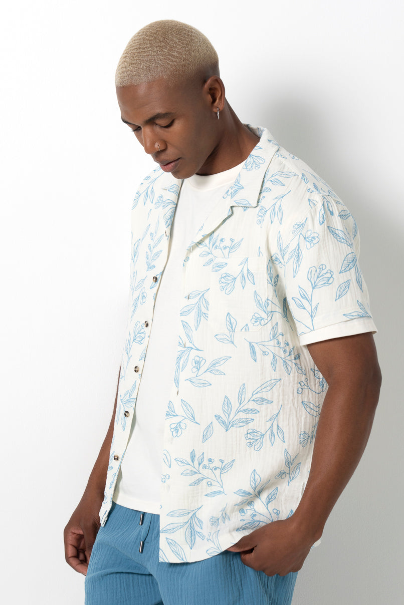 Double Cloth Shirt _ 161137 _ Off White