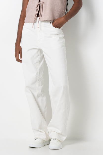 Wide Leg Denim _ 161602 _ Ecru