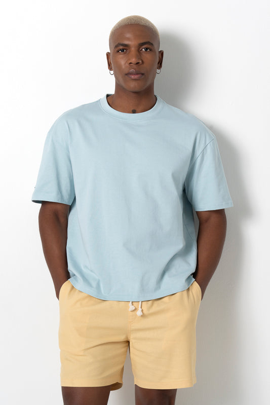 Minimalistic T-Shirt _ 161151 _ Light Blue