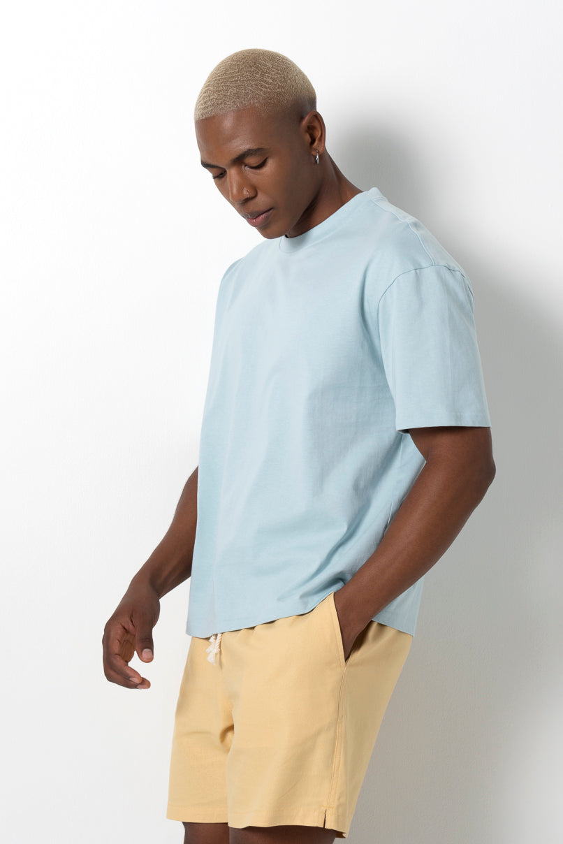 Minimalistic T-Shirt _ 161151 _ Light Blue