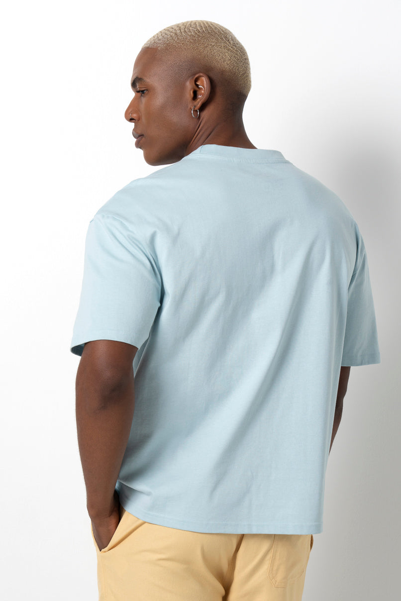Minimalistic T-Shirt _ 161151 _ Light Blue