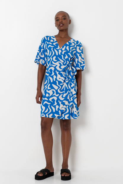 Wrap Dress _ 165758 _ Blue