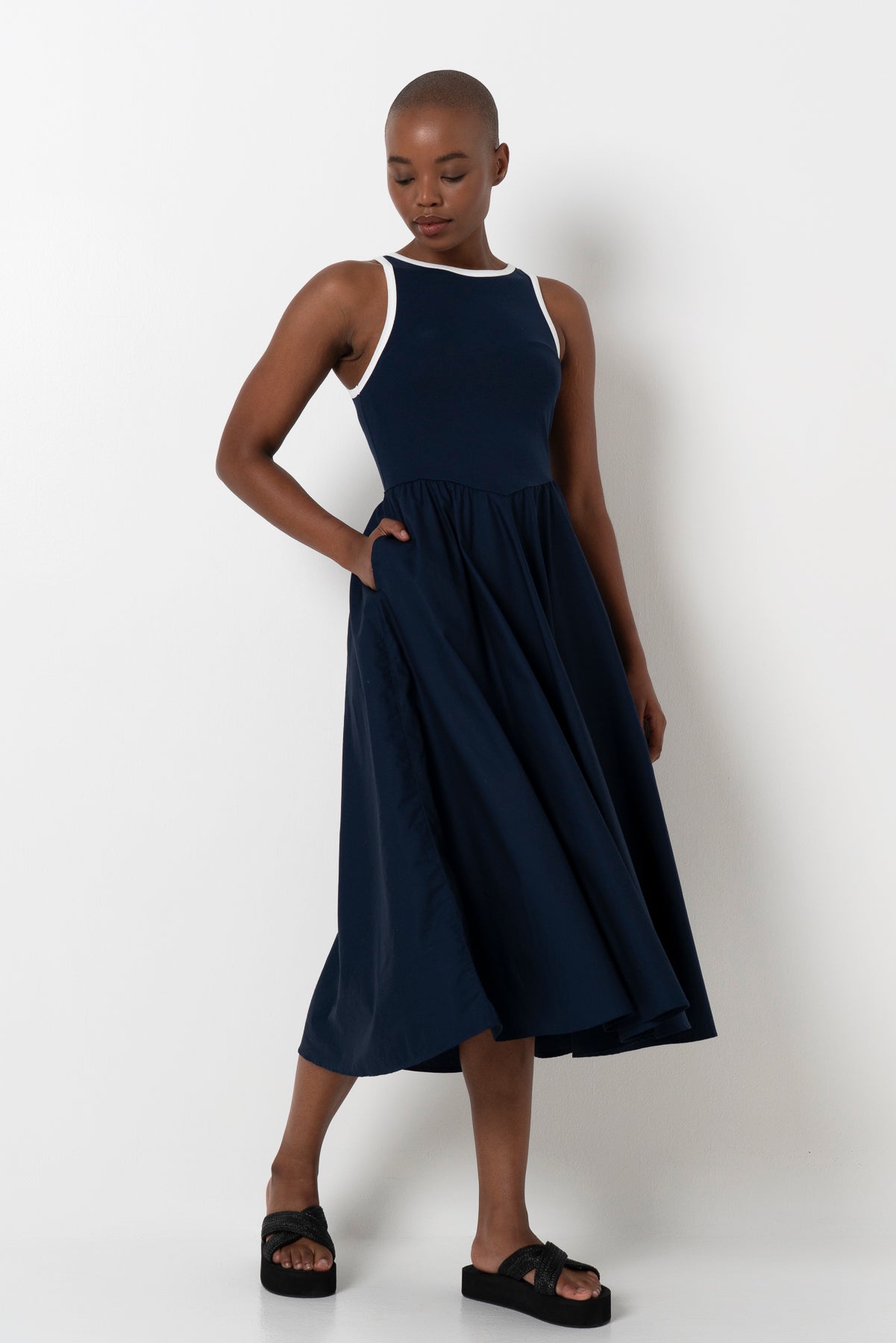 Racer Dress _ 165745 _ Blue