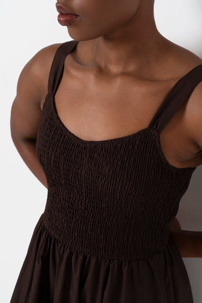 Fit And Flare Dress _ 165773 _ Brown