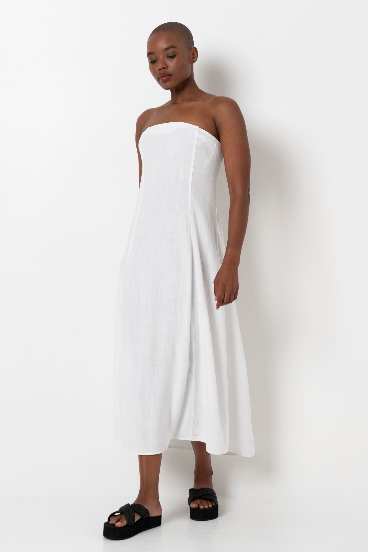 Bandeau Dress _ 165775 _ White