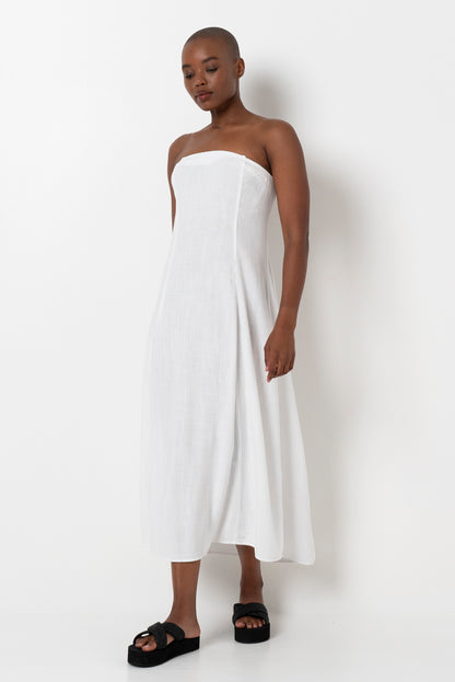 Bandeau Dress _ 165775 _ White