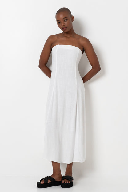 Bandeau Dress _ 165775 _ White