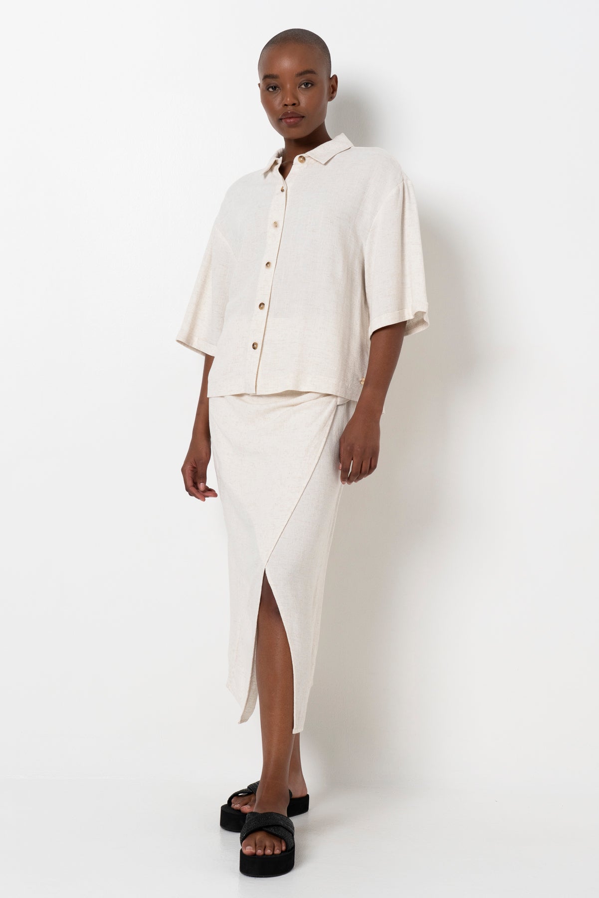 Boxy Shirt _ 163516 _ Oatmeal