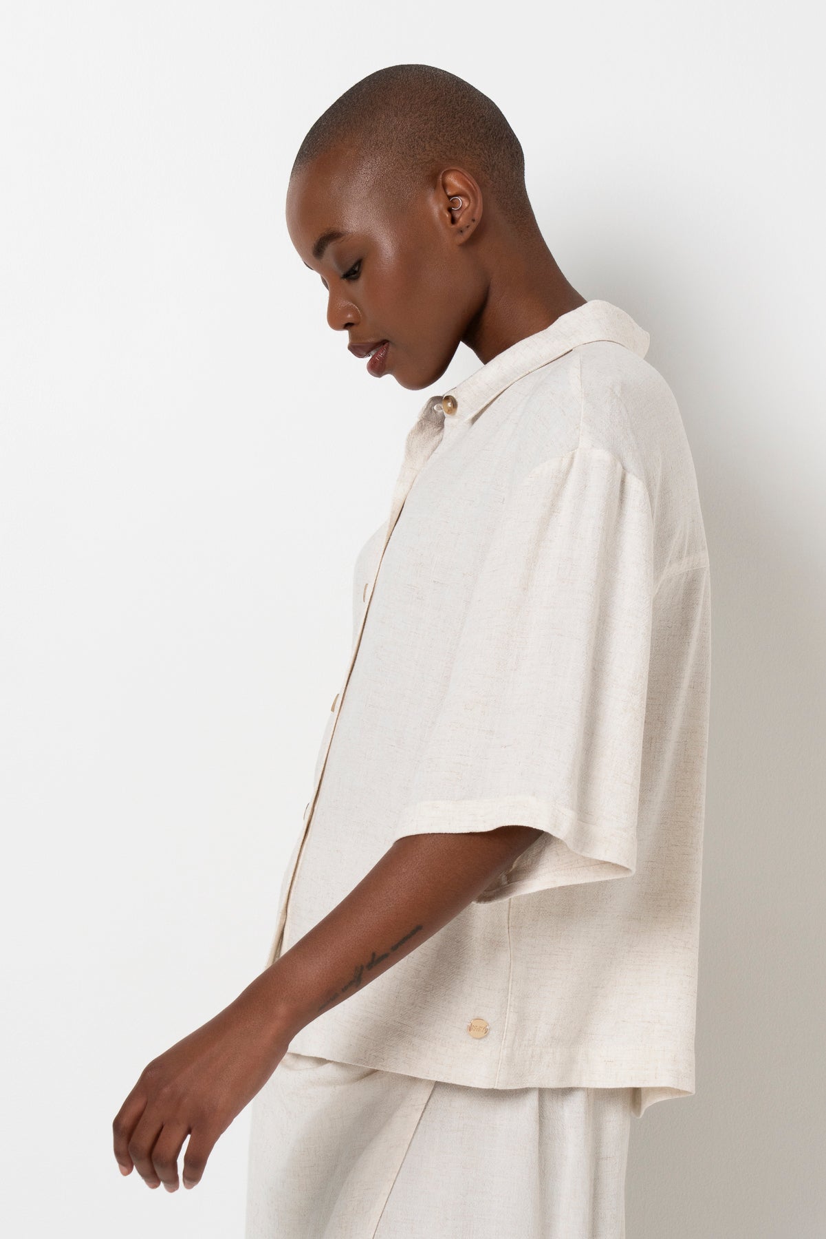 Boxy Shirt _ 163516 _ Oatmeal