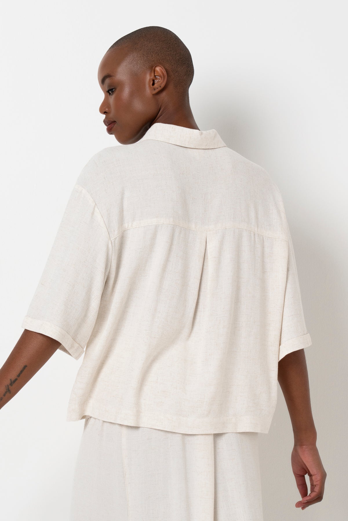 Boxy Shirt _ 163516 _ Oatmeal
