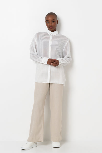 Hi Rise Pants _ 165699 _ Stone
