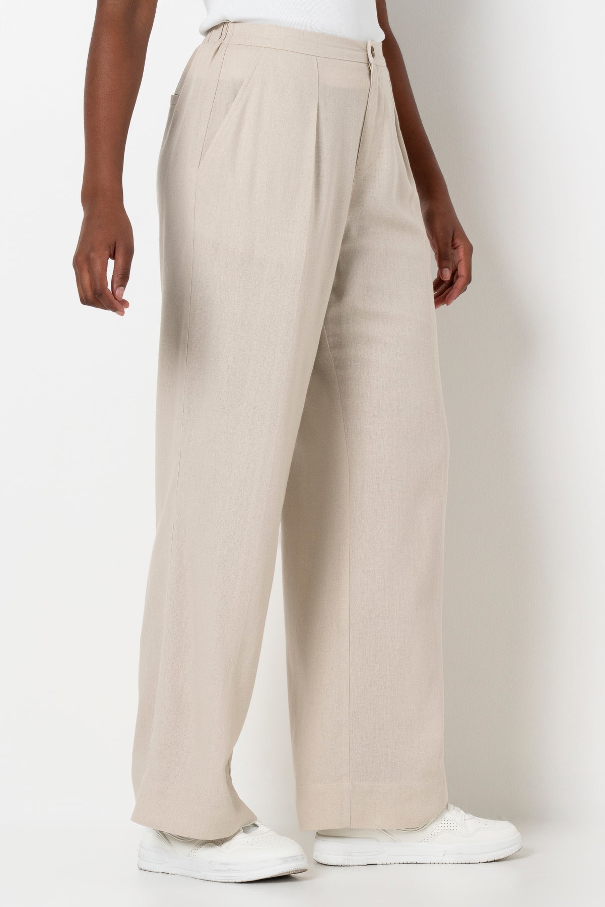 Hi Rise Pants _ 165699 _ Stone
