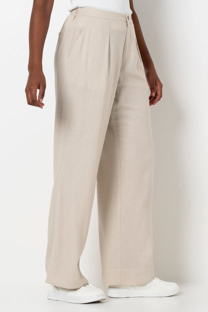 Hi Rise Pants _ 165699 _ Stone