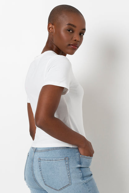 Fitted T-Shirt _ 163454 _ White