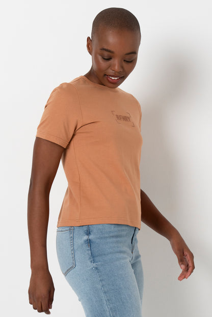Slim Fit T-Shirt _ 167863 _ Biscuit