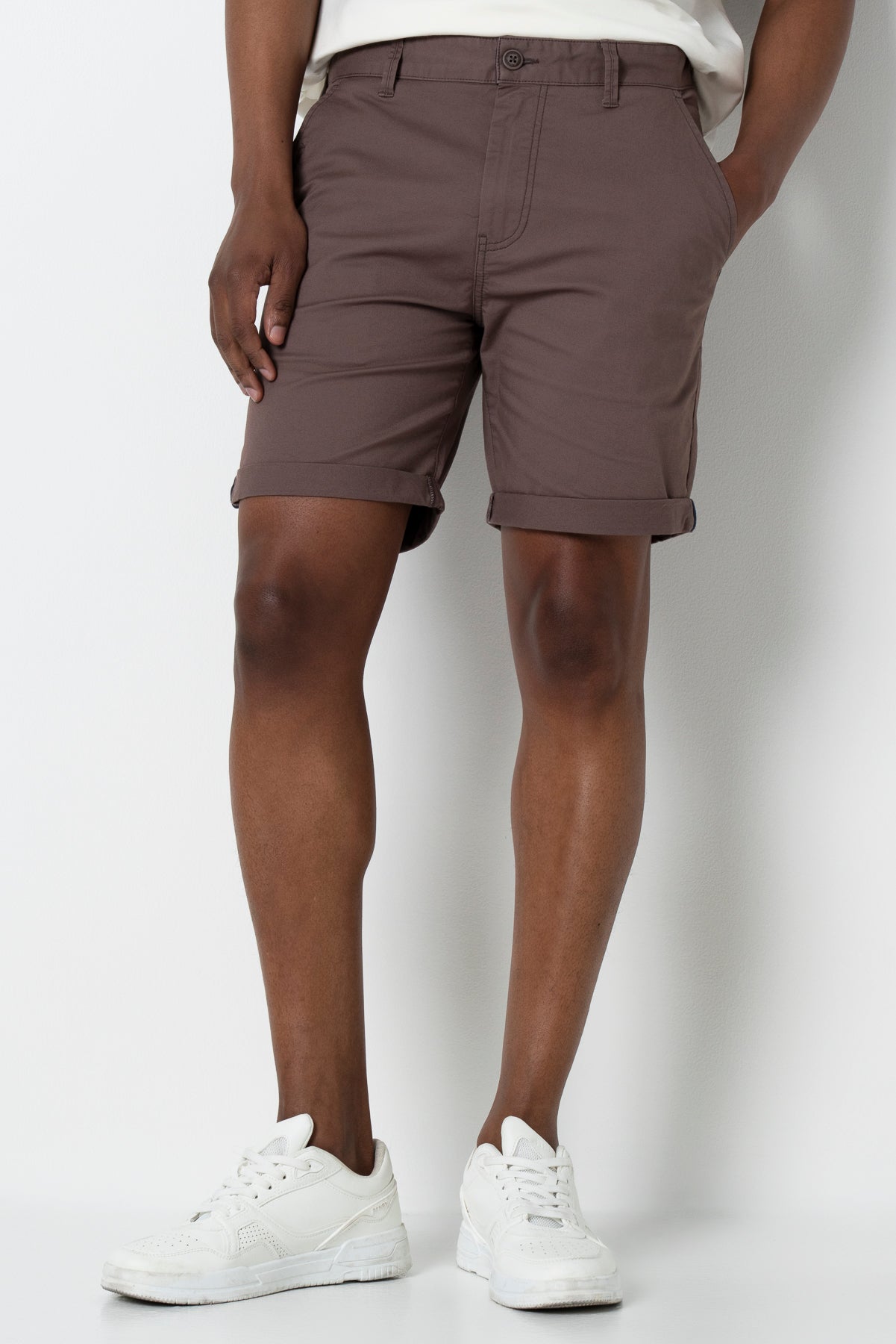 Chino Shorts _ 164335 _ Cement
