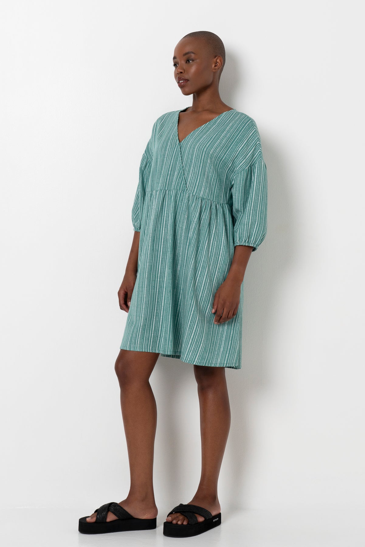 Bubble Relaxed Dress _ 165760 _ Green