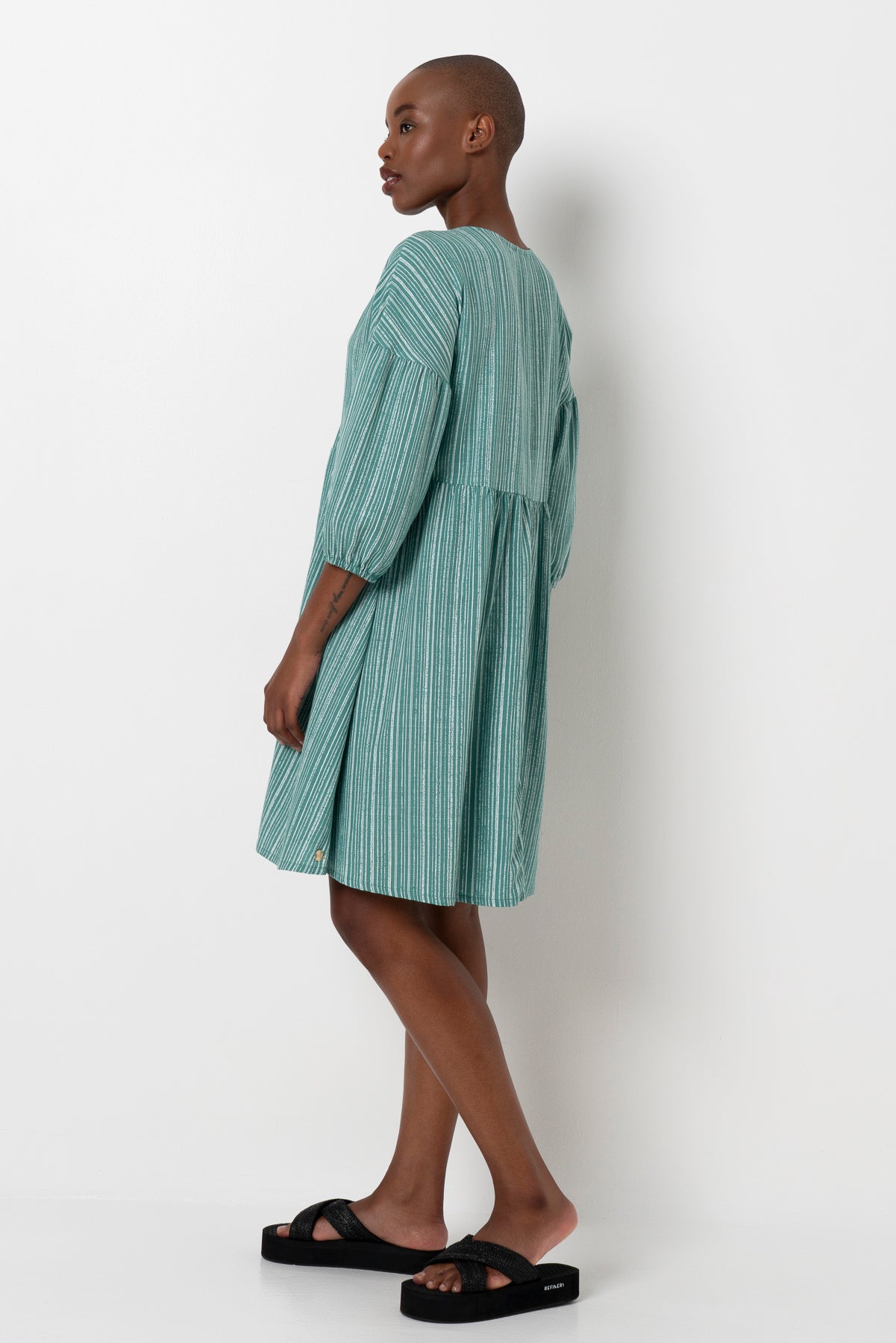 Bubble Relaxed Dress _ 165760 _ Green